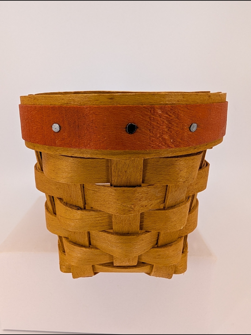 Longaberger 1999 Candy Corn Basket, Liner, Protector & Tie-On 14354 Halloween - Picture 3 of 11